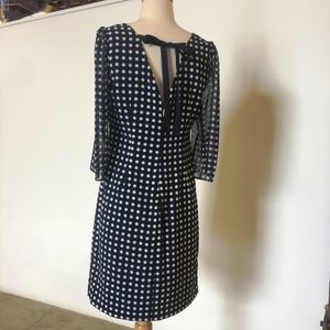 Karl Lagerfeld Paris Navy Polka Dot Dress